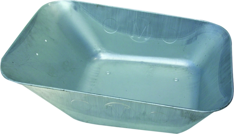 Vlečena pocinkana kad za gradbeni samokolniček 80 l