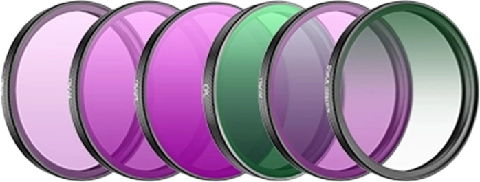 Komplet filtrov za DJI Osmo Action 6 – CPL, ND8/16/32/64 in Black Mist 1/4