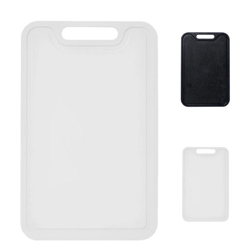 Velika pravokotna kuhinjska deska za rezanje iz polipropilena 38 × 24 cm