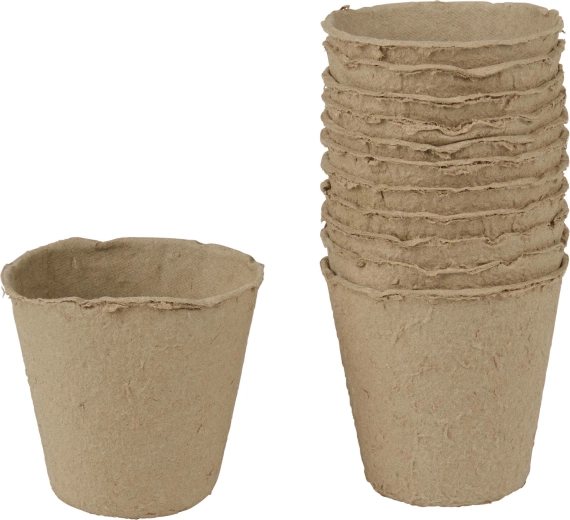 Papirnati sadilni lončki 12 kosov KINZO GARDEN 5,5 × 6 cm