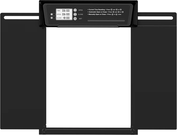 Automatic solar coop door with remote control
