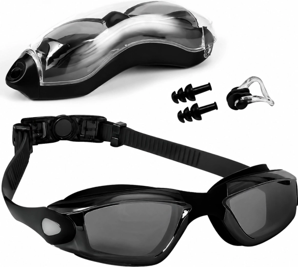 Plavalna očala Renew force anti-fog z UV filtrom (črna) – 1 kos