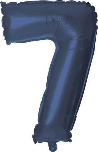 Foliasti balon številka 7 30 cm moder TORO