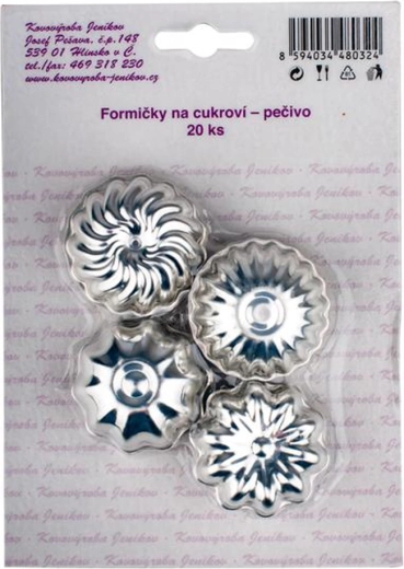 Set modelčkov za piškote 4 cm, 20 kosov