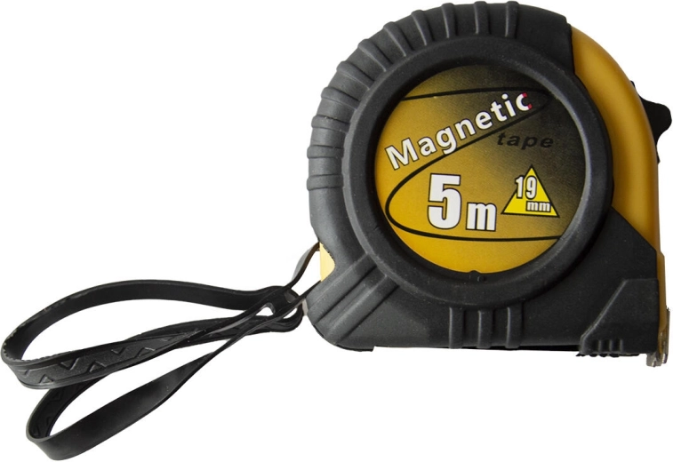 Samodejno navijalni merilni trak MAGNETIC 5 m × 19 mm