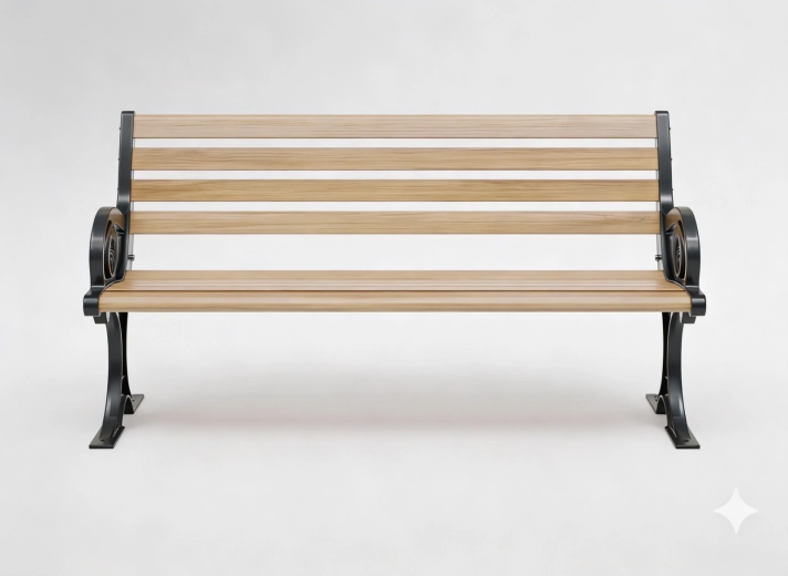 Aluminijasta vrtna klop Charlotte 150 × 58 × 74 cm