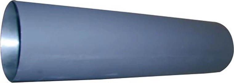 Dimna cev 125 mm, dolžina 1000 mm, debelina 1,5 mm, črna
