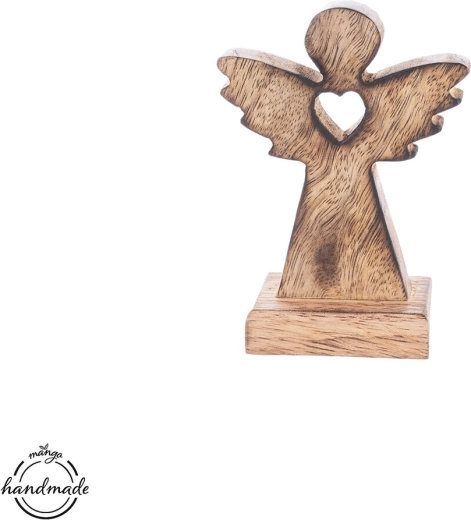Lesen angel s srcem iz mangovega lesa 11,5 cm