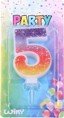 Zabavna svečka številka 5 Zvezda