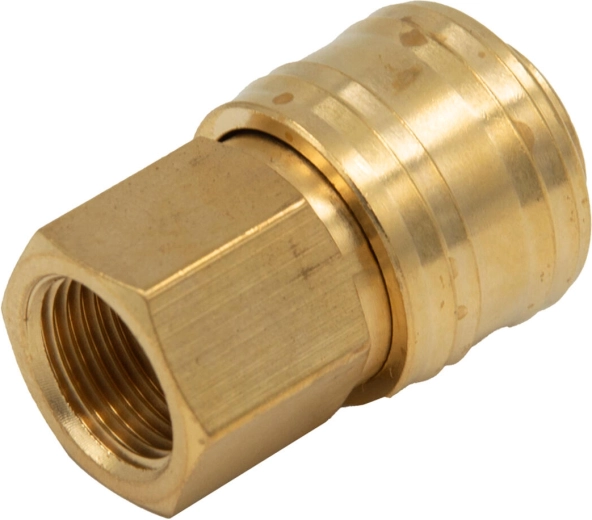 Hitrospojka z notranjim navojem 1/4" iz medenine