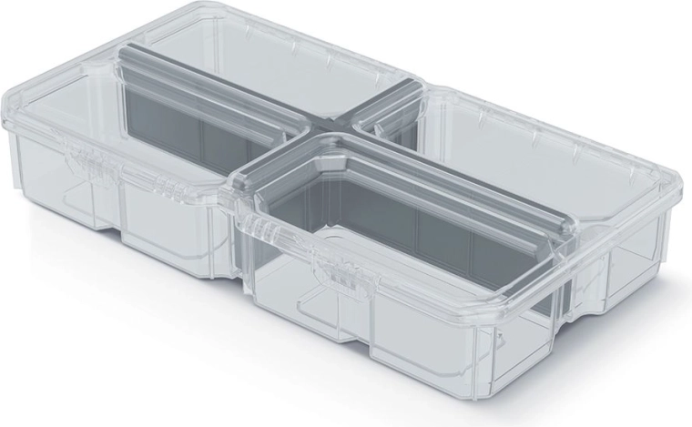 Plastični organizator s prozornim pokrovom MSX BOX, 28,5 × 15,8 × 5,7 cm