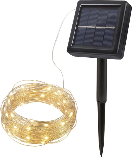 Solight LED solar string lights, 200 LEDs, 22 m, warm white