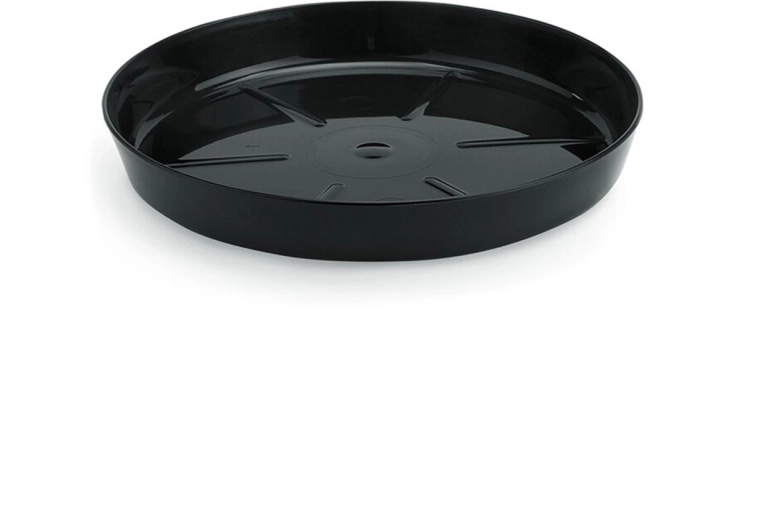 Podstavek za cvetlični lonec Lamela črn 12,6 cm