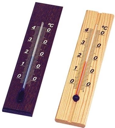 Sobni lesen termometer 20 cm za steno