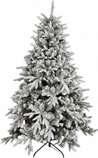 Premium umetna smreka – gosta, močno zasnežena, s stojalom 180 cm