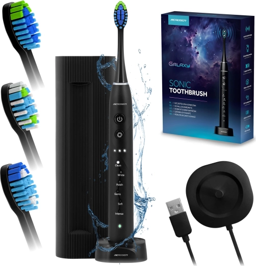 Zvočna zobna ščetka Berdsen Galaxy črna