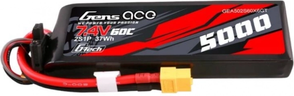 Gens Ace G-Tech 5000 mAh 7,4 V 60C LiPo 2S z XT60 priključkom