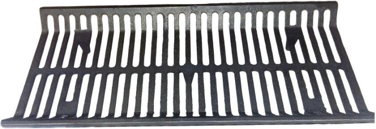 Litoželezni košarasti rešet za kamine in žare 222 × 483 mm