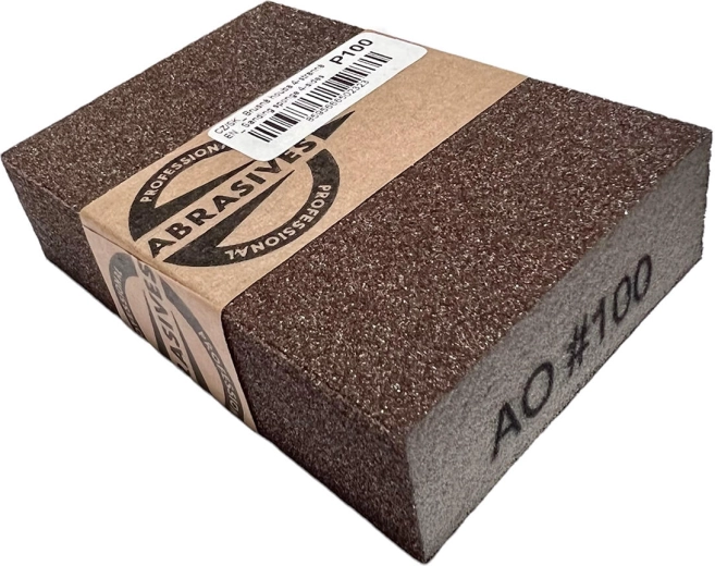 Brusilna goba 4‑stranska 100 × 70 × 25 mm, zrnatost 60