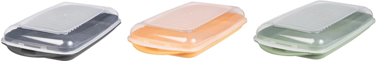 Pravokotna plastična posoda iz polipropilena 21 × 11,5 × 3,5 cm