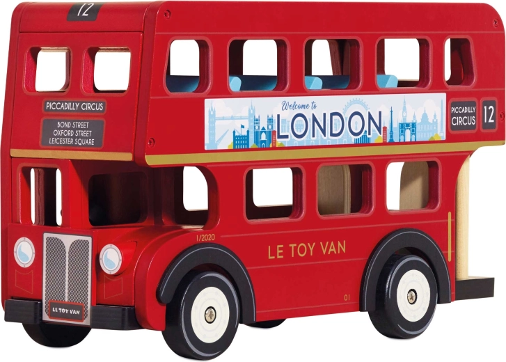 Le Toy Van leseni londonski dvonadstropni avtobus za otroke