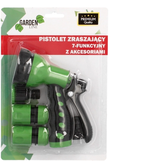 Vrtna pršilna pištola s 7 funkcijami s priborom