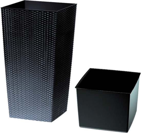 Cvetlični lonec Rato Square antracit