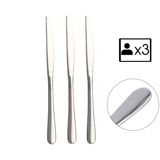 Set 3 nožev Classic iz nerjavnega jekla