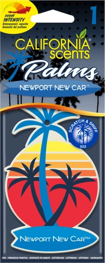 Hanging Car Fragrance California Scents Palm Newport New Car