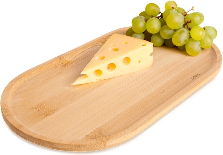 Ovalni bambusov servirni krožnik 28 × 15 cm