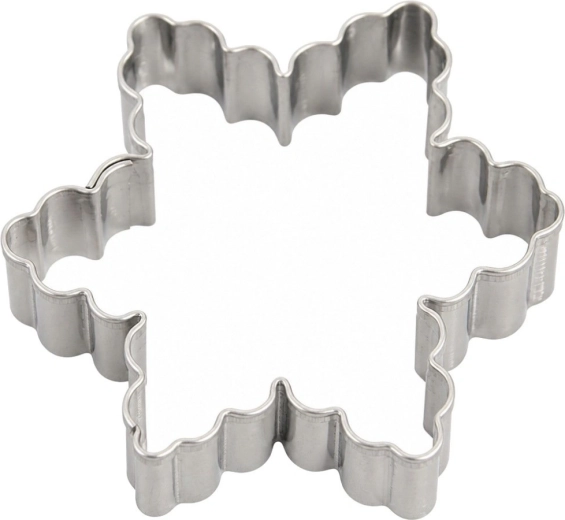 Stainless steel wavy star cookie cutter 6 cm