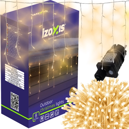 IZOXIS light string 300 LED with flash effect, warm white, 15 m