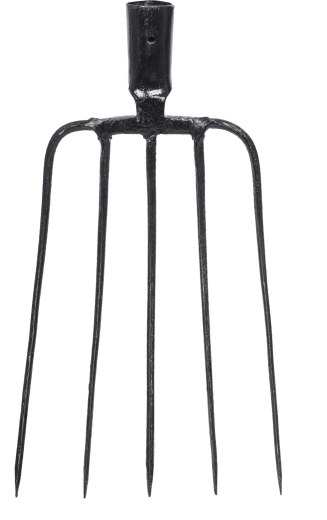 Kovane vile s 5 zobmi brez držala