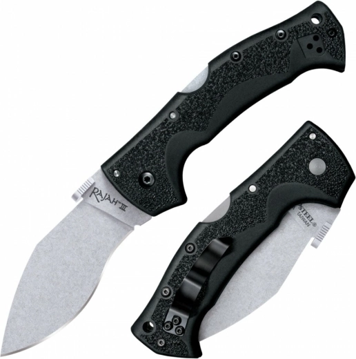 Cold Steel Rajah III žepni nož 8,9 cm stonewash črn Griv-Ex