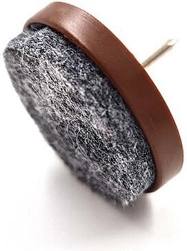 Filcni podstavki z žebljičkom za zaščito tal 28 mm, rjavi (8 kos)