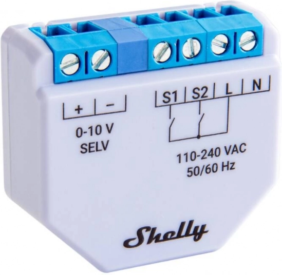 Shelly Plus 0-10V zatemnilnik svetlobe WiFi/Bluetooth