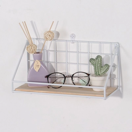 Stenska polica LOFT stil 25 cm – bela