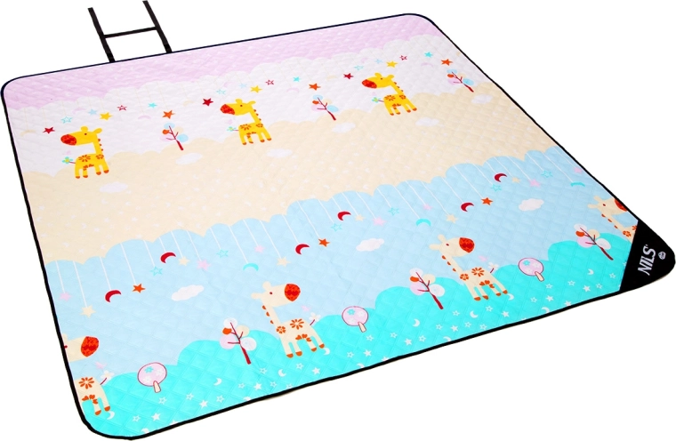 Piknik odeja NILS Camp žirafa 200 × 195 cm