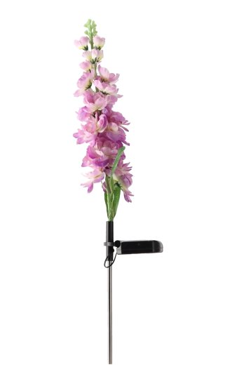 Sončna vrtna svetilka gladiola 70 cm, 15 LED, topla bela