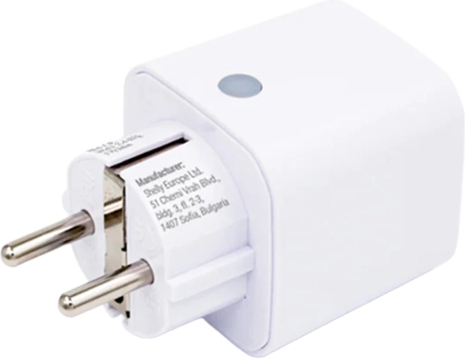 pametna vtičnica shelly plug m gen3 matter 13 a, bela