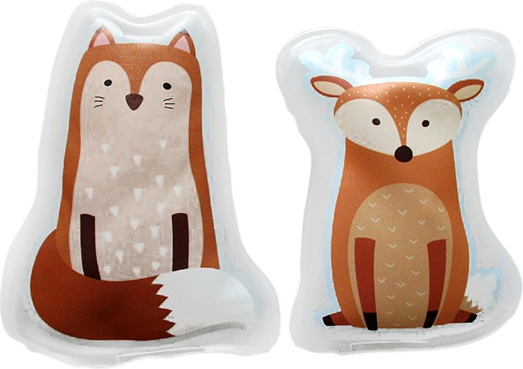 Fox motif hand warmer, 10.2 × 9.2 cm