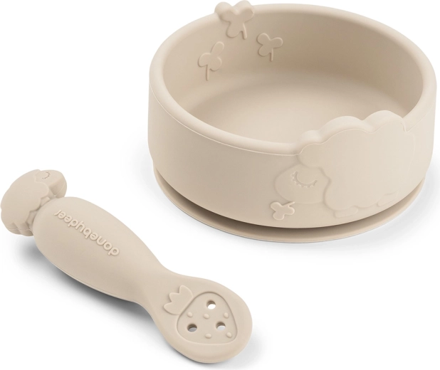 Done by Deer learning dining set Stick&Stay Sheepy sand