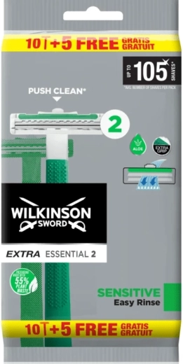Wilkinson Extra Essential 2 Sensitive disposable razor 15 pcs
