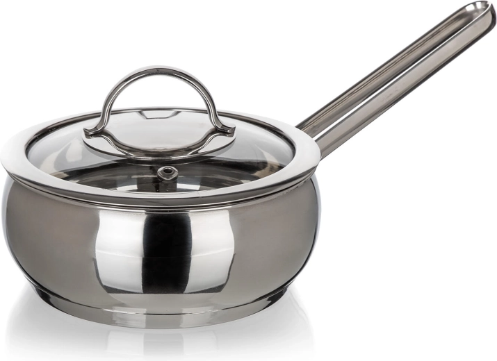Nerjavno jeklen kozico s steklenim pokrovom 0,95 l, 14 cm PICCOLO Belly