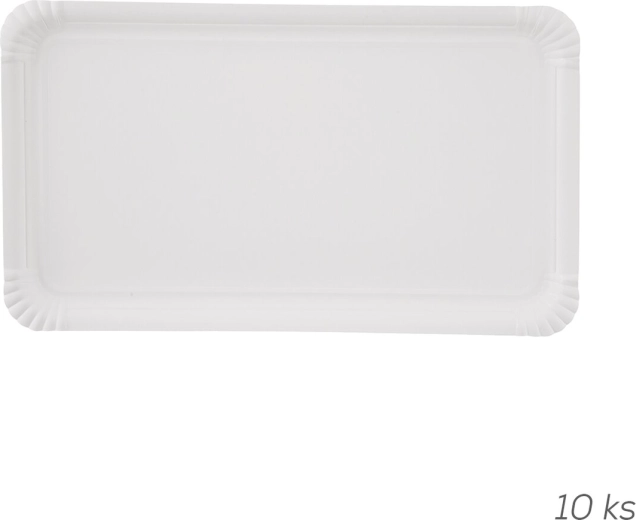 Papirnati pladnji za enkratno uporabo 33 × 19 cm, 10 kosov