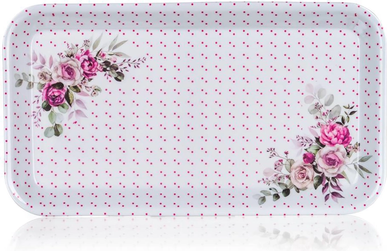 Melaminski pladenj ROSE 29,5 × 16,5 cm
