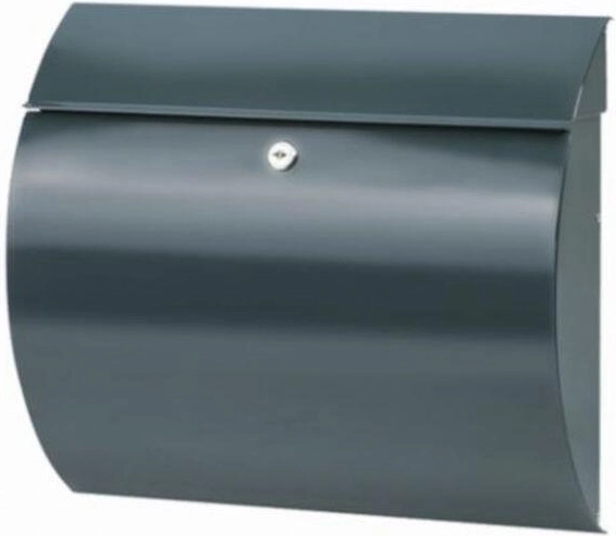 Poštni nabiralnik Toscana v antracitni barvi iz pocinkanega jekla 330 × 360 × 100 mm