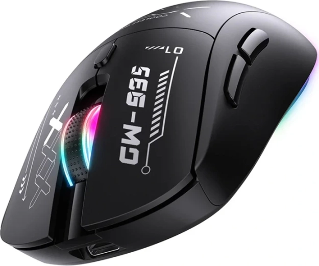 Igralna miška ONIKUMA CW953 brezžična in žična, RGB, 12800 DPI (črna)