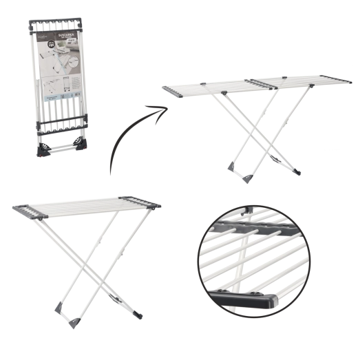 Zložljivo stojalo za sušenje perila Angela z nastavljivo dolžino