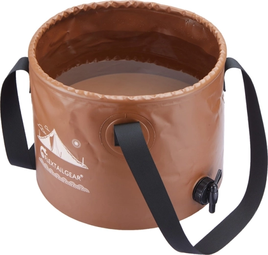 Zložljivo vedro Flextail Flex Bucket 20 l rjavo